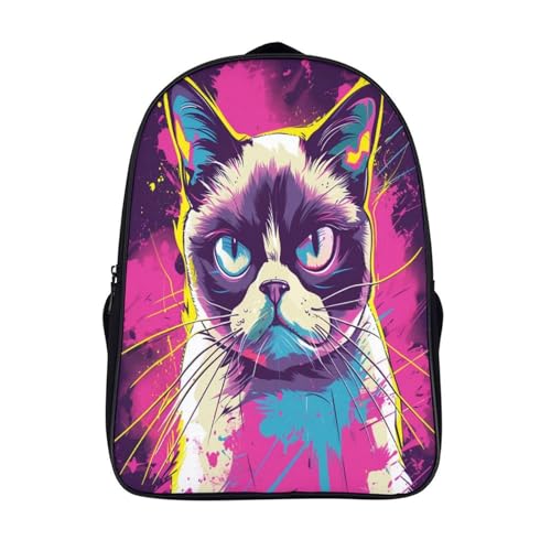 Mochila de viaje infantil de Grumpy Cat para excursiones y días de parque en familia