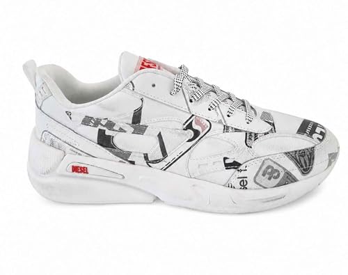 Diesel Homme Baskets de Sport S-Serendipity, Blanc, 41 EU