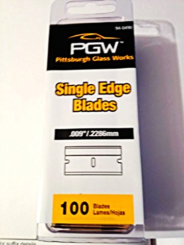 PGW 100 Pack Single Edge Razor Blades .009