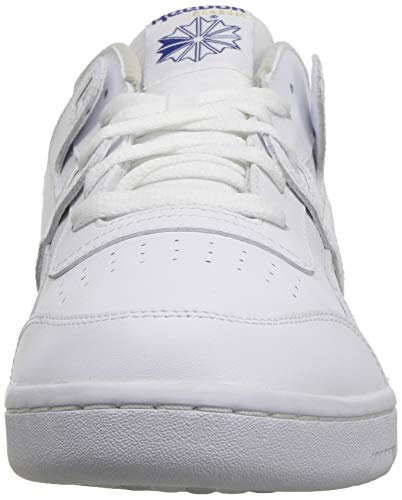 Reebok Workout Plus, Sneakers basses garçon, Blanc (White/Royal), 38.5 EU