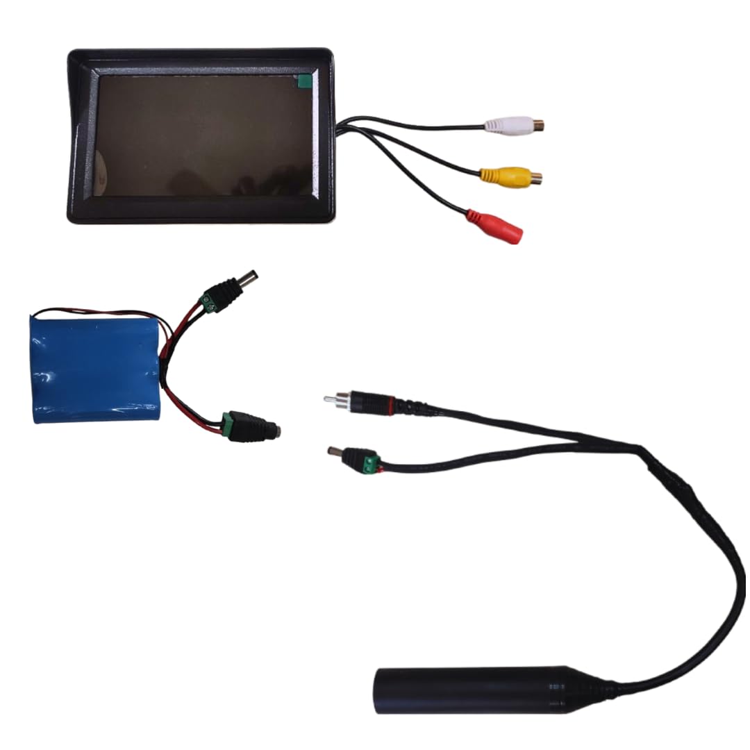 Borewell Inspection Camera Kit with 28mm Diameter Full HD Camera Without Cable, with 4.3 Inch LCD Screen, with 12 V DC Lithium- ion Power Supply, & Charger.-image-14
