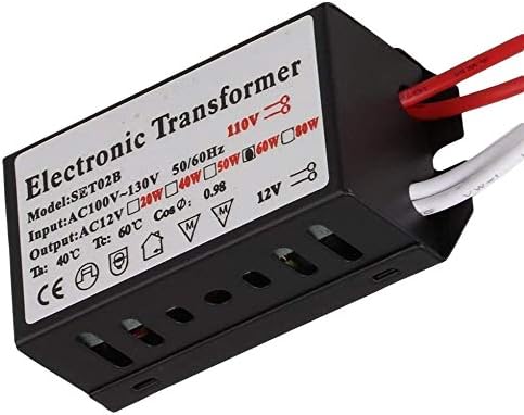 Ironsmith Lighting Products 60 Watt Halogen Lamp Transformer - 20W to 60 Watt Max Output, Halogen, Xenon, Krypton Type Light Bulbs Support - Not for LED Light