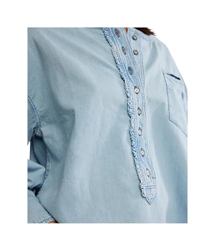 Free People Women's We The Free Denim Dreaming Pullover4