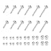 Briana Willams 16G Surgical Steel Tragus Cartilage Helix Earrings Studs Replacement Balls Short Labret Lip Rings 4-12mm Monroe Medusa Conch Piercing Jewelry