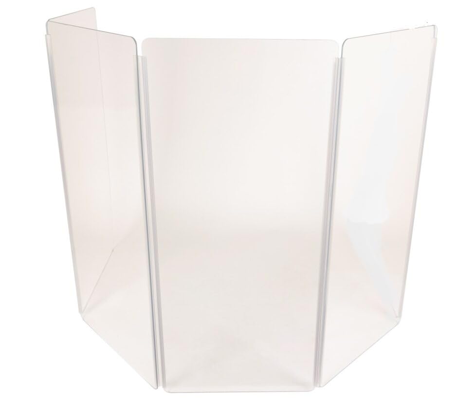 Drum Shield 4 paneles 2 pies de ancho x 5 pies de alto en acrílico con bisagras flexibles de longitud completa (4 paneles 2ftX5ft) pantalla para batería, aislamiento acústico, hecho en EE. UU. miniatura 1