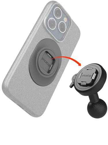 Universal 1 Ball Motorcycle Phone Mount-Series Q Quad Quick Release Motor Bike Smartphone Holder360° Angle Adjustable Compatible con iPhone Android and All
