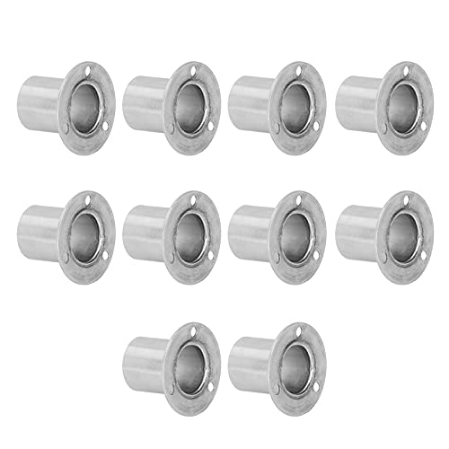 Aumotop Flanged Rod Holder, Heavy Duty Stainless Steel Construction (Φ25