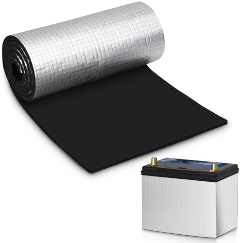 Car Battery Blanket, Battery Wrap, Self-Adhesive Battery Insulation Cover for RV, Vehicle, Truck Batteries for Cold Weather Preserve Against Radiant Heat, Acid Neutralisation, 40'x7'(5mm)