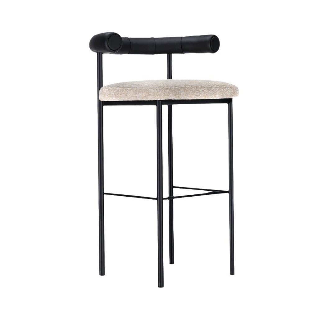 Chaise de bar en fer élégante pour réception d'hôtel et comptoir de cuisine haut de gamme