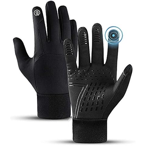 VAKKI Cycling Gloves, Unisex Winter Gloves Touchscreen Anti Slip Windproof Warm Thermal Gloves Full Finger Mountain Bike Gloves for Climbing Running Cycling Skiing Cover