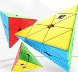 3X3 Pyramid Speed Cube Brain Teasers 3X3X3 Speed Cube Triangle Puzzle Magic Cube Brain Teaser Puzzle