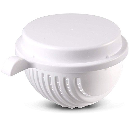 [2-PACK] Salad Cutter Bowl, Multi-Function Vegetable Fruit Home Made Salad Value Pack Quick Salad Maker Easy Chopper Slicer Strainer, Amazingcats