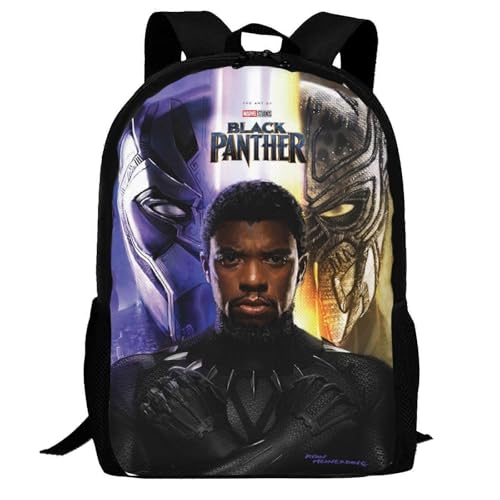 YINGD Black Panther Backpack,3d Print Laptop Backpack Lightweight Casual Daypack Bookbag Multi-Function Travel