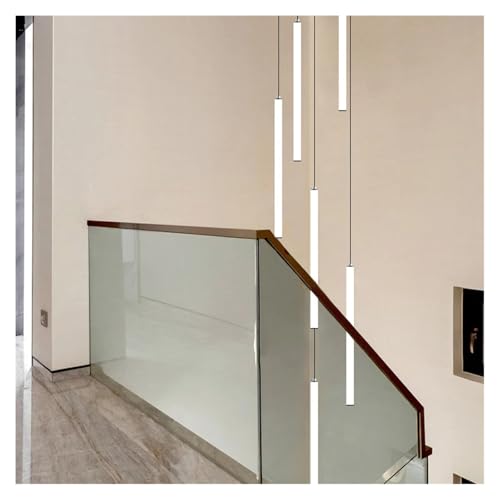 Lustre moderne d'escalier LED grand format pour hall d'hôtel et maison