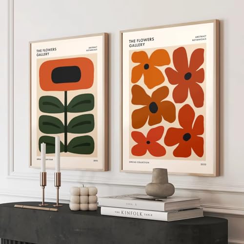 Affiches sur toile floraux abstraits decoration murale moderne - 3