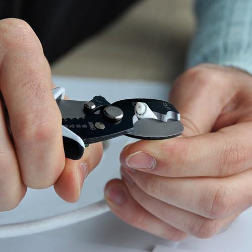 Image of BOOSDEN 8 inch Cable Cutters & Stripper, Awg Wire Cutters, Heavy Duty, Spring Loaded, Non-Slip Plastic Handle, Manganese Steel Blades