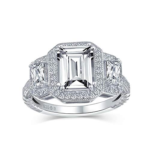 Alliance émeraude argent 925 anti-ternissement bague anti-allergie