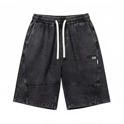 Jean capri baggy Y2K pour homme avec grandes poches et denim respirant