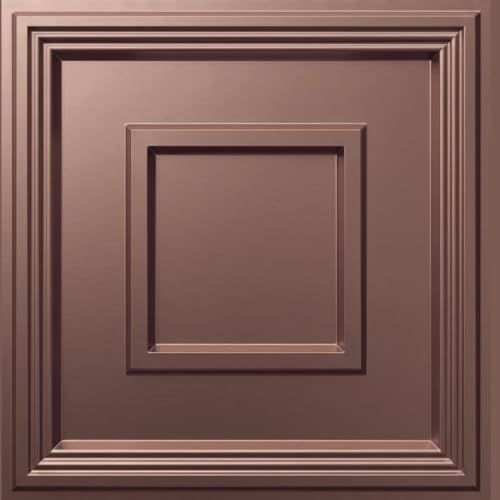Image of Kayra Decor PVC Ceiling Panel 60x60 cm |Square Panel|Red Copper|50 Tiles Cover 200 Sq Ft| Modern False Ceiling|Royal & Elegant Finish