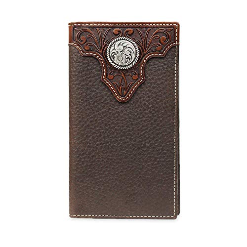 ARIAT WALLET ARIAT Men's Triangle Top Rodeo, Brown, One Size