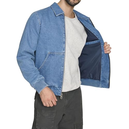 Levi's Men's Western Bomber Jacket, Medium Wash Denim, Small by Levi's - Image 2