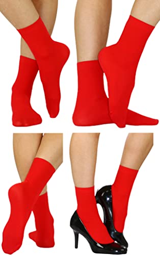 Image of ToBeInStyle Women's Pack of 6 or 12 Fashion Printed Crew Socks