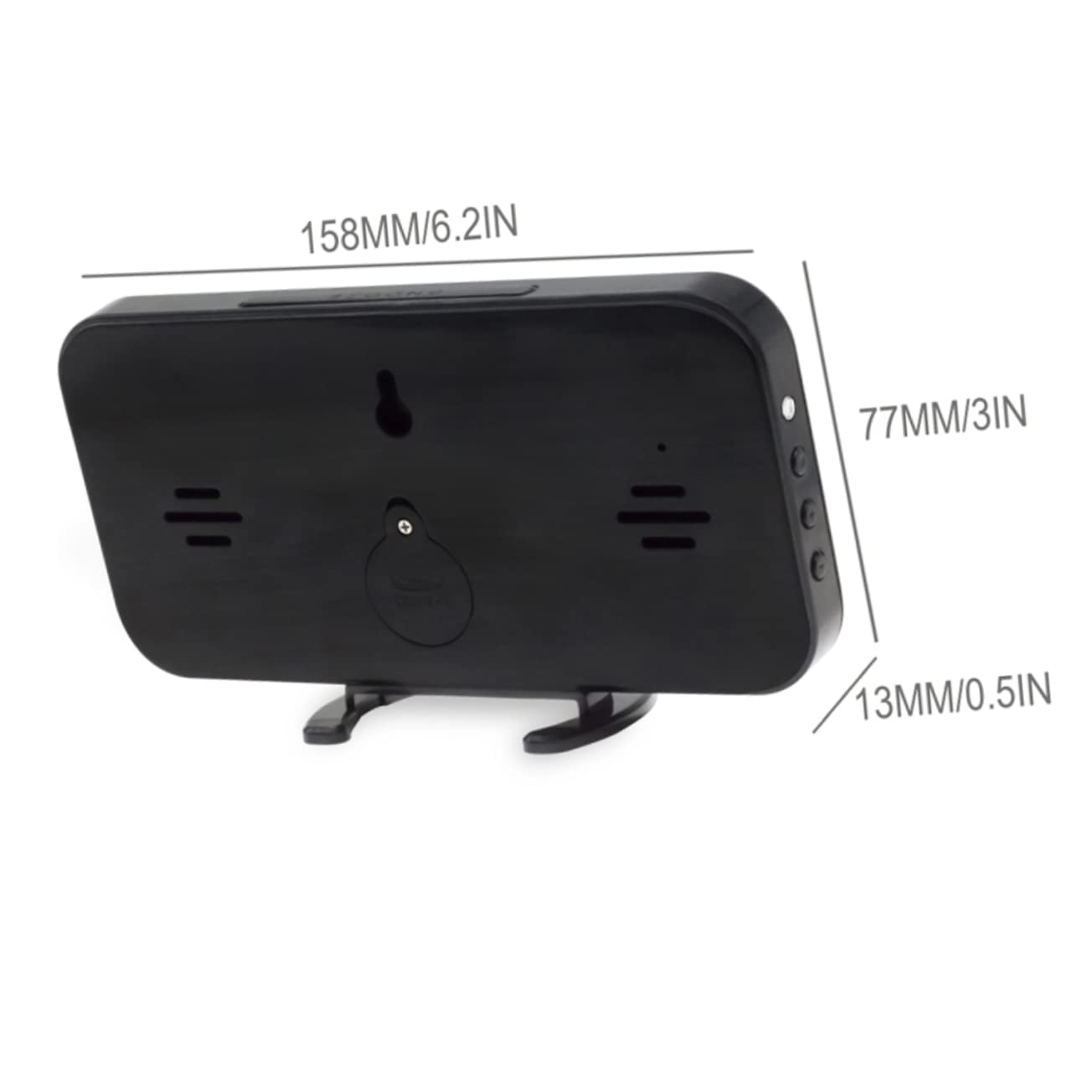 Cabilock Digitaler Wecker mit LED Spiegelanzeige und Zwei USB Anschlüssen