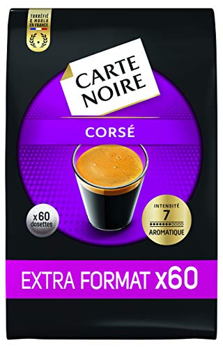 Carte Noire, Café en dosette Expresso Corsé N°7- 60 dosettes Senseo compatible