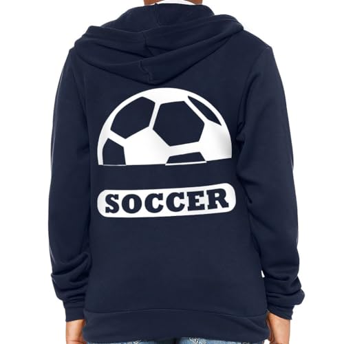 Soccer Ball Kids' Full-Zip Hoodie - Soccer Team Member Gift - Soccer Game Clothing