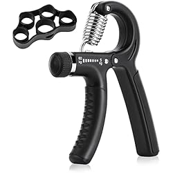 JuHumee Hand Grip,Ejercitador de Manos,Antebrazo Ejercitar,Fortalecedor de Agarre,5-60kg Ajustables Ejercicio Antebrazo de Agarre Para MusculacióN, Terapia, Aliviar La PresióN(Paquete de 2)