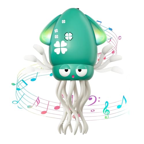 Umikk Electric Dancing Pieuvre Jouet magique pour bébé avec lumières LED et musique - Pieuvre dansante - Jouet pour bébé - Avec lumières LED et musique - Évitement automatique des obstacles - Cadeau