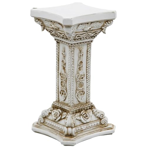 Figurine en Forme de Colonne Romaine pour Exposition Jardin en Résine
