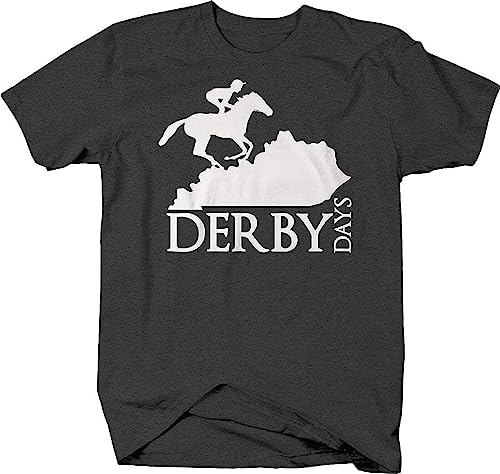 LIROHUIH Derby Days Horse Equestrian bets Race Jump Hats T-Shirt for Men Women T-Shirts à Manches Courtes(Medium)