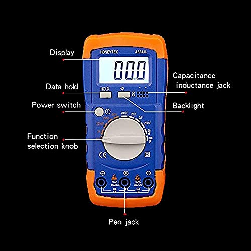 Honeytek A6243L Digital Inductance Meter Electronic Capacitance Tester Inductance/Capacitor Test Table #TOP4