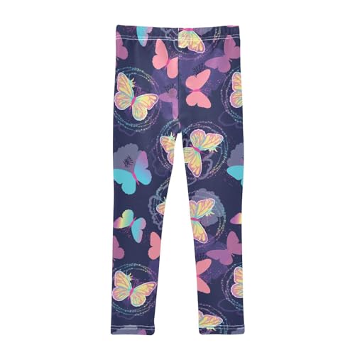 Girls' Leggings Girls Stretch Leggings Laser Butterfly Children's Yoga Pants Clothes3