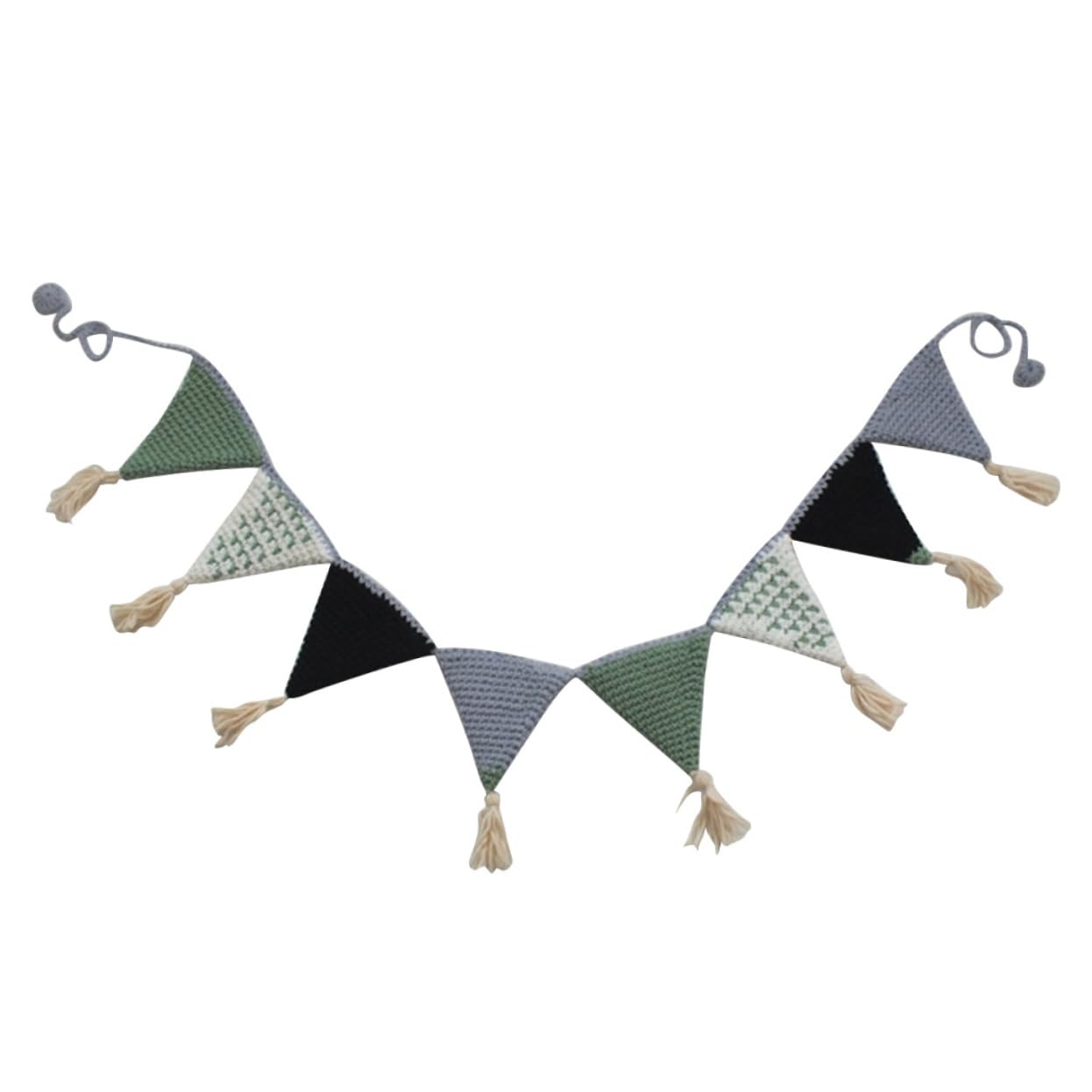 TOYANDONA 3 Piezas De Decoración De Guardería Banderines Triangulares Guirnaldas De Banderines Pancarta Colgante para Fiesta Banderines De Algodón De San Valentín Banderines De