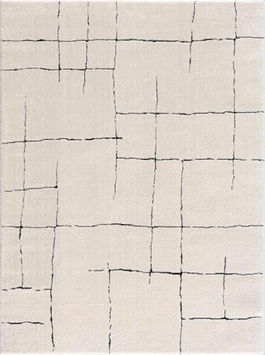 Tapete Hauteloom Bergerac 7'10" x 10' Negro y Marfil miniatura 2