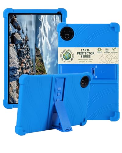 toergy Funda de silicona para tablet HiGrace HGCKB1004 de 10 pulgadas – Funda premium con aberturas precisas, antigolpes, antiarañazos, ajuste multiángulo y tacto cómodo, color azul
