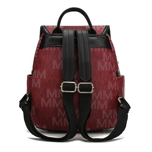 MKF Backpack Purse for Women & Teen Girls – PU Leather Top-Handle Ladies Fashion Travel Pocketbook Bag – Daypack
