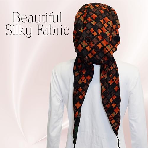 Pretied Head Scarf for Women Lightweight Pretied Bandana Tichel Head Scarves for Women Headwrap Jewish Head Coverings, Chemo2