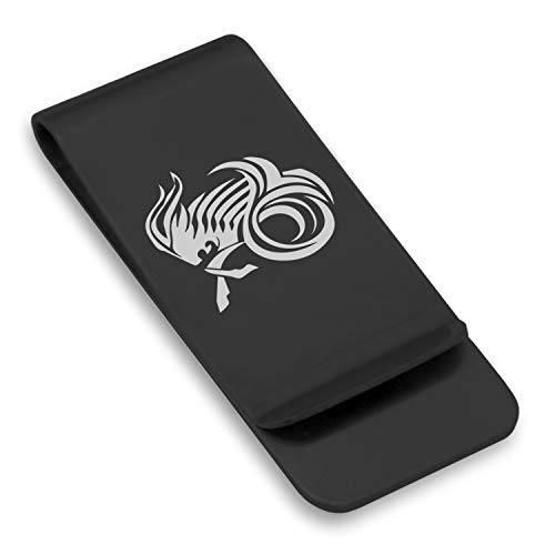 Stainless Steel Tribal Zodiac Classic Slim Money Clip Credit Card Holder