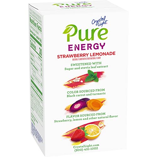 Crystal Light Pure Energy Strawberry Lemonade Drink Mix, 0.31 Oz #TOP1