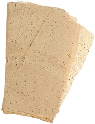 Sewroro 100pcs Hand Made Tissue Mulberries Paper Sheets Natural Fiber Calligraphy Papers for Japanese Origami and Hand Craft