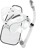 Cressi Unisex-Adult F1 + Dry Combo Maske & Schnorchel, Transparent, ONE Size