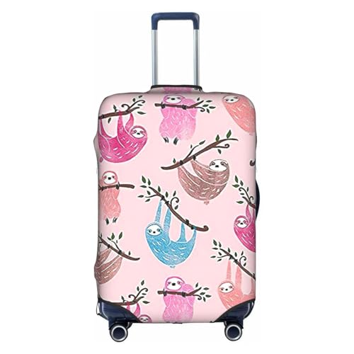Naughty Sloth Baby Print Suitcase Protector Dust-Proof Case Men Women Travel Fits 18-32 Inch Luggage - Main Image