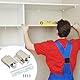 2 Pcs Wandhalterung für Hängeschrank, Verzinkter Stahl Schrank Metallhängeschienen, Professionelle Küche Schrankaufhängung, Schrank Befestigung wand Hänger, Hängeschränke Küche Wandhalterung