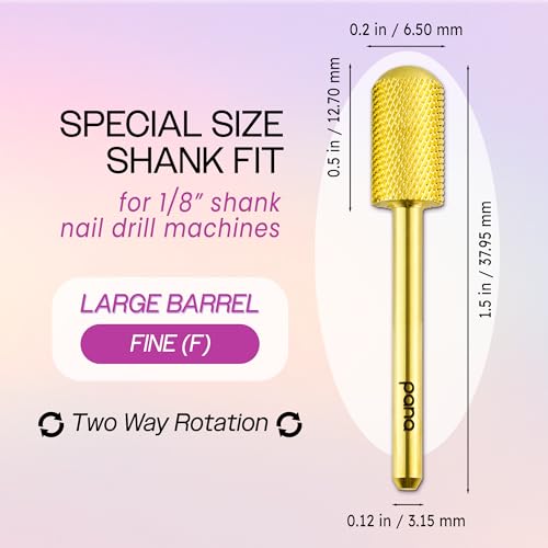 PANA punta para taladro de uñas 1/8" especial lisa miniatura 4