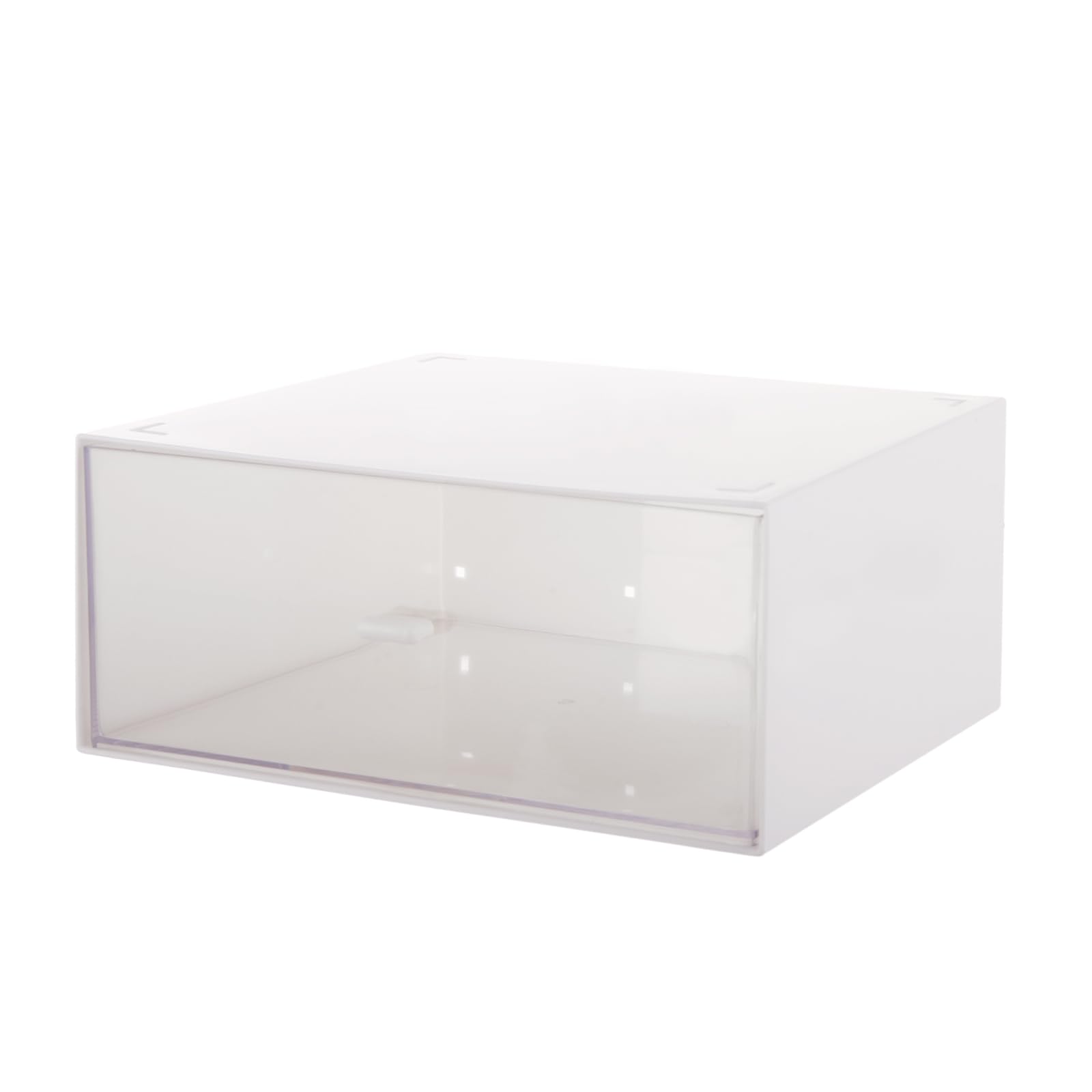ASelected Desktop Drawer Organizer, Stackable Storage Drawers, Desk Storages Box, Plastic White Desk Organizers for Makeup Storage Office School Home and Bathroom Cosmetics Counter Dresser