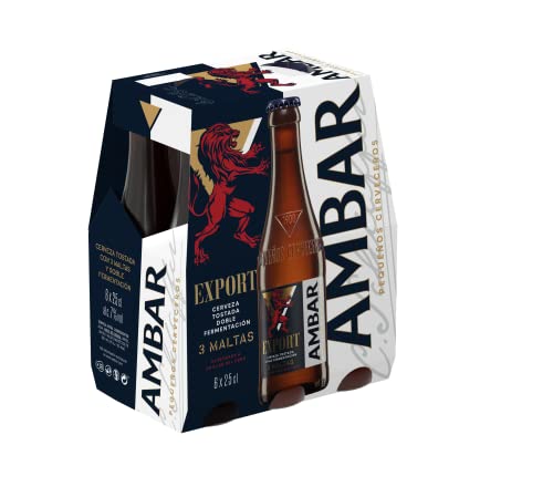 Ambar Export - Pack 6 botellas x 33cl - 7.0% Volumen de Alcohol.