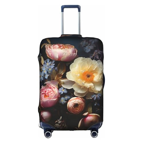 Beautiful Flowers 4 Tsa Approved Luggage Cover For 18-32 Inch Suitcases Scratch-Resistant Stretch Luggage Cover